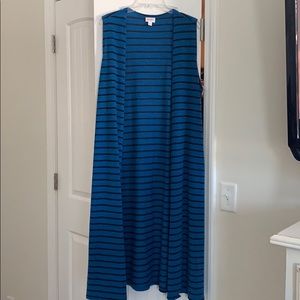Lularoe striped Joy vest